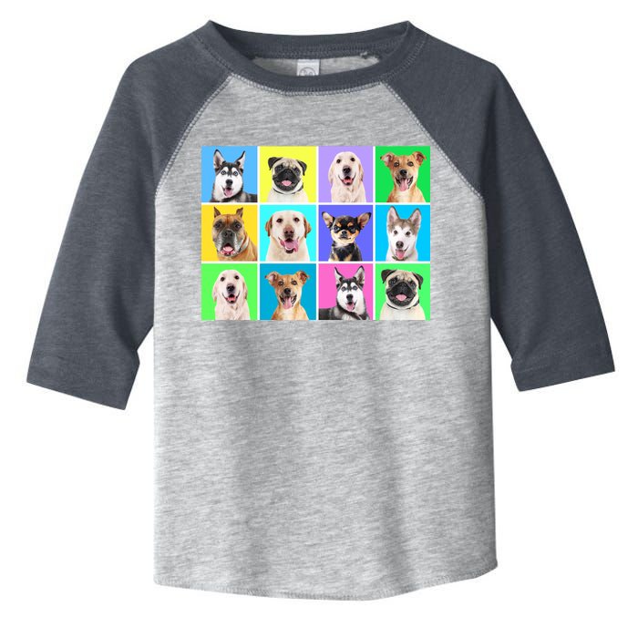 Cute Dogs Portrait Toddler Fine Jersey T-Shirt