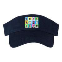 Cute Dogs Portrait Valucap Bio-Washed Visor