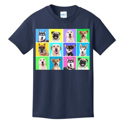 Cute Dogs Portrait Kids T-Shirt