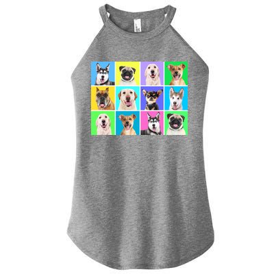 Cute Dogs Portrait Women's Perfect Tri Rocker Tank