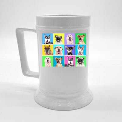 Cute Dogs Portrait Beer Stein