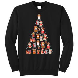 Cute Dogs Puppies Christmas Tree Sweatshirt