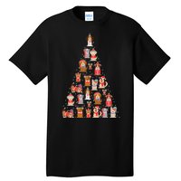 Cute Dogs Puppies Christmas Tree Tall T-Shirt