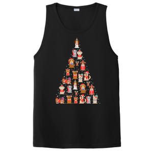 Cute Dogs Puppies Christmas Tree PosiCharge Competitor Tank