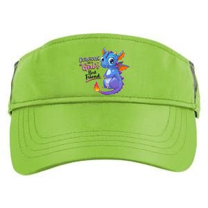 Cute Dragons Are A Girl's Best Friend Adult Drive Performance Visor