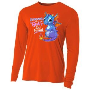 Cute Dragons Are A Girl's Best Friend Cooling Performance Long Sleeve Crew