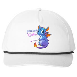 Cute Dragons Are A Girl's Best Friend Snapback Five-Panel Rope Hat