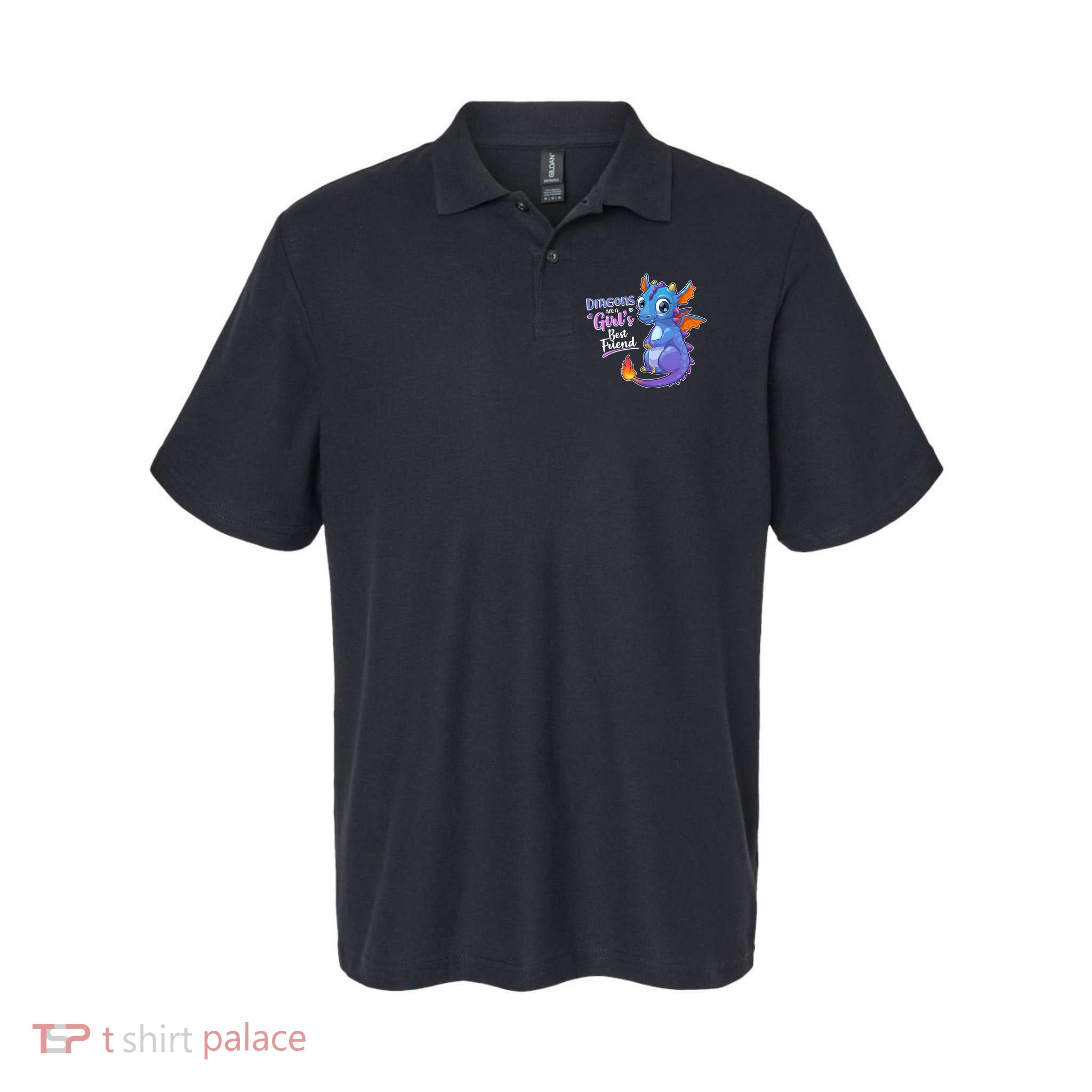 Cute Dragons Are A Girl's Best Friend Polo