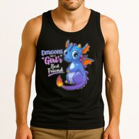 Cute Dragons Are A Girl's Best Friend Tank Top