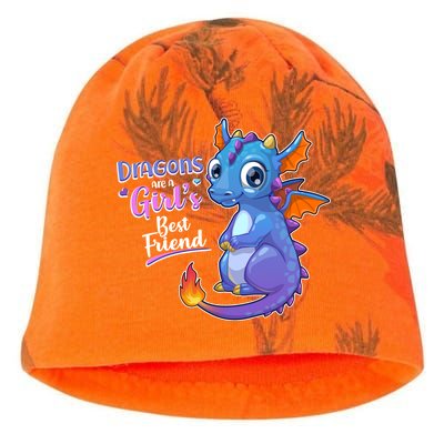 Cute Dragons Are A Girl's Best Friend Kati - Camo Knit Beanie