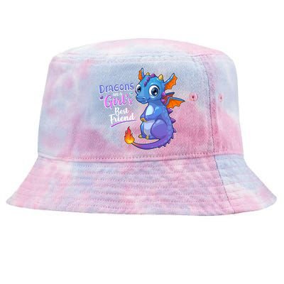 Cute Dragons Are A Girl's Best Friend Tie-Dyed Bucket Hat