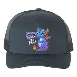 Cute Dragons Are A Girl's Best Friend Yupoong Adult 5-Panel Trucker Hat