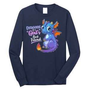 Cute Dragons Are A Girl's Best Friend Long Sleeve Shirt