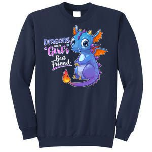 Cute Dragons Are A Girl's Best Friend Sweatshirt