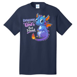 Cute Dragons Are A Girl's Best Friend Tall T-Shirt