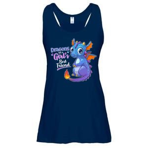 Cute Dragons Are A Girl's Best Friend Ladies Essential Flowy Tank