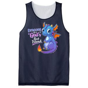 Cute Dragons Are A Girl's Best Friend Mesh Reversible Basketball Jersey Tank