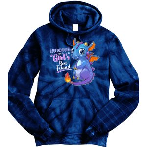 Cute Dragons Are A Girl's Best Friend Tie Dye Hoodie