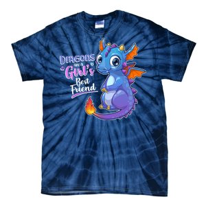 Cute Dragons Are A Girl's Best Friend Tie-Dye T-Shirt