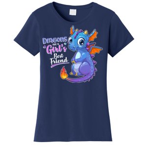 Cute Dragons Are A Girl's Best Friend Women's T-Shirt