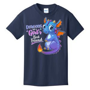 Cute Dragons Are A Girl's Best Friend Kids T-Shirt