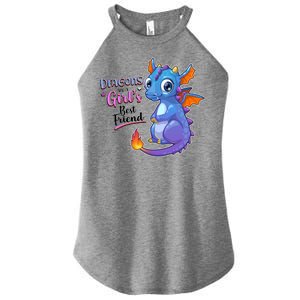 Cute Dragons Are A Girl's Best Friend Women's Perfect Tri Rocker Tank