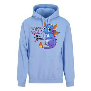 Cute Dragons Are A Girl's Best Friend Unisex Surf Hoodie