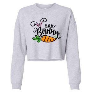 Cute Easter Baby Bunny Cropped Pullover Crew