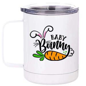 Cute Easter Baby Bunny 12 oz Stainless Steel Tumbler Cup