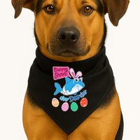 Cute Easter Baby Shark Doo Doo Doo USA-Made Doggie Bandana