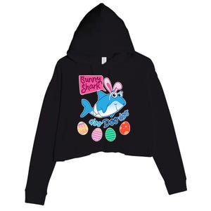 Cute Easter Baby Shark Doo Doo Doo Crop Fleece Hoodie