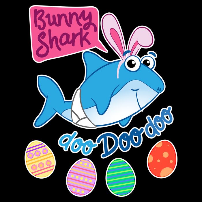 Cute Easter Baby Shark Doo Doo Doo Baby Bodysuit