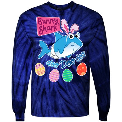 Cute Easter Baby Shark Doo Doo Doo Tie-Dye Long Sleeve Shirt