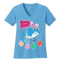 Cute Easter Baby Shark Doo Doo Doo Women's V-Neck T-Shirt