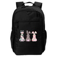 Cute Easter Bunnies Rose Stripe Leopard Patterns Backpack
