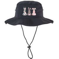 Cute Easter Bunnies Rose Stripe Leopard Patterns Bucket Hat