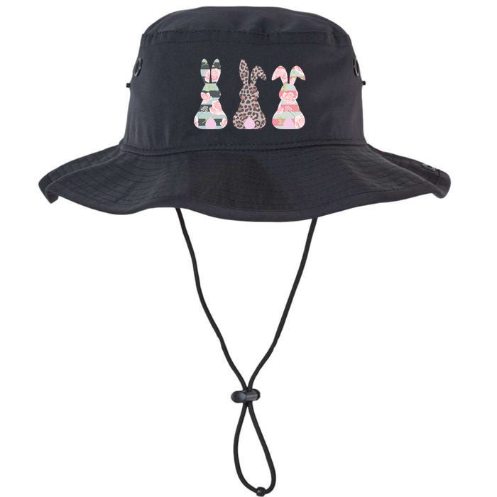 Cute Easter Bunnies Rose Stripe Leopard Patterns Bucket Hat