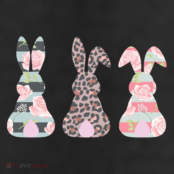Cute Easter Bunnies Rose Stripe Leopard Patterns 11oz C Handle Ceramic Mug