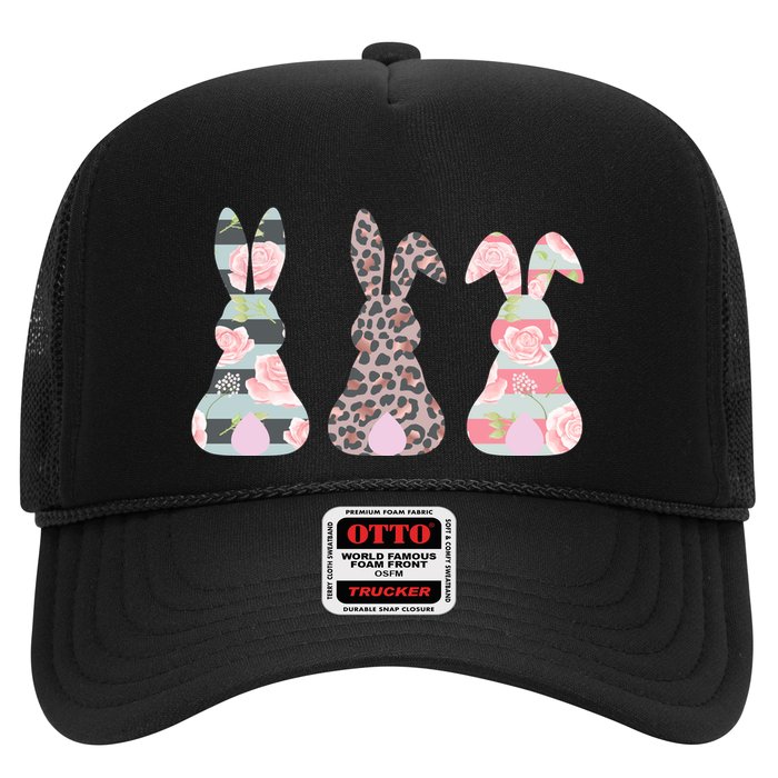 Cute Easter Bunnies Rose Stripe Leopard Patterns Hat