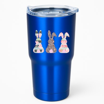 Cute Easter Bunnies Rose Stripe Leopard Patterns Tumbler
