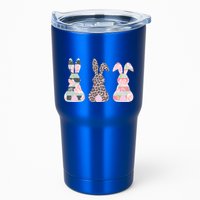 Cute Easter Bunnies Rose Stripe Leopard Patterns Tumbler