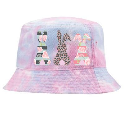 Cute Easter Bunnies Rose Stripe Leopard Patterns Tie-Dyed Bucket Hat