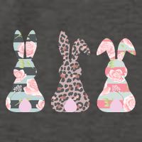 Cute Easter Bunnies Rose Stripe Leopard Patterns Vector Backpack