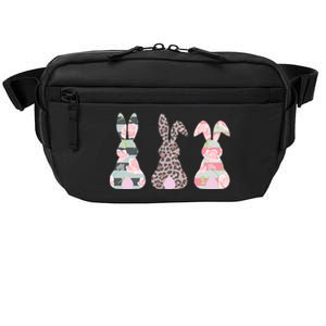 Cute Easter Bunnies Rose Stripe Leopard Patterns Crossbody Pack