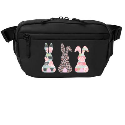 Cute Easter Bunnies Rose Stripe Leopard Patterns Crossbody Pack