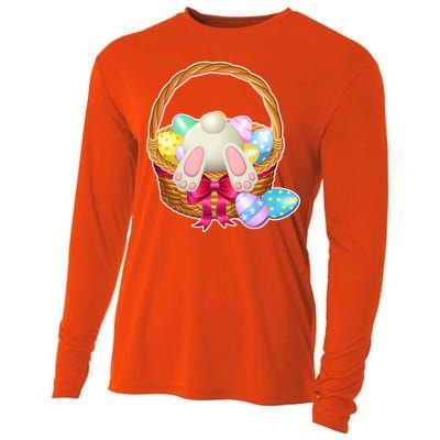 Cute Easter Bunny Basket Cooling Performance Long Sleeve Crew