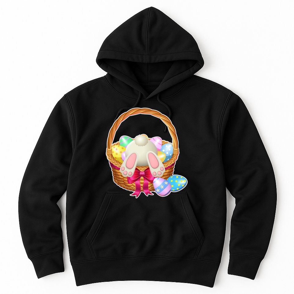 Cute Easter Bunny Basket Hoodie