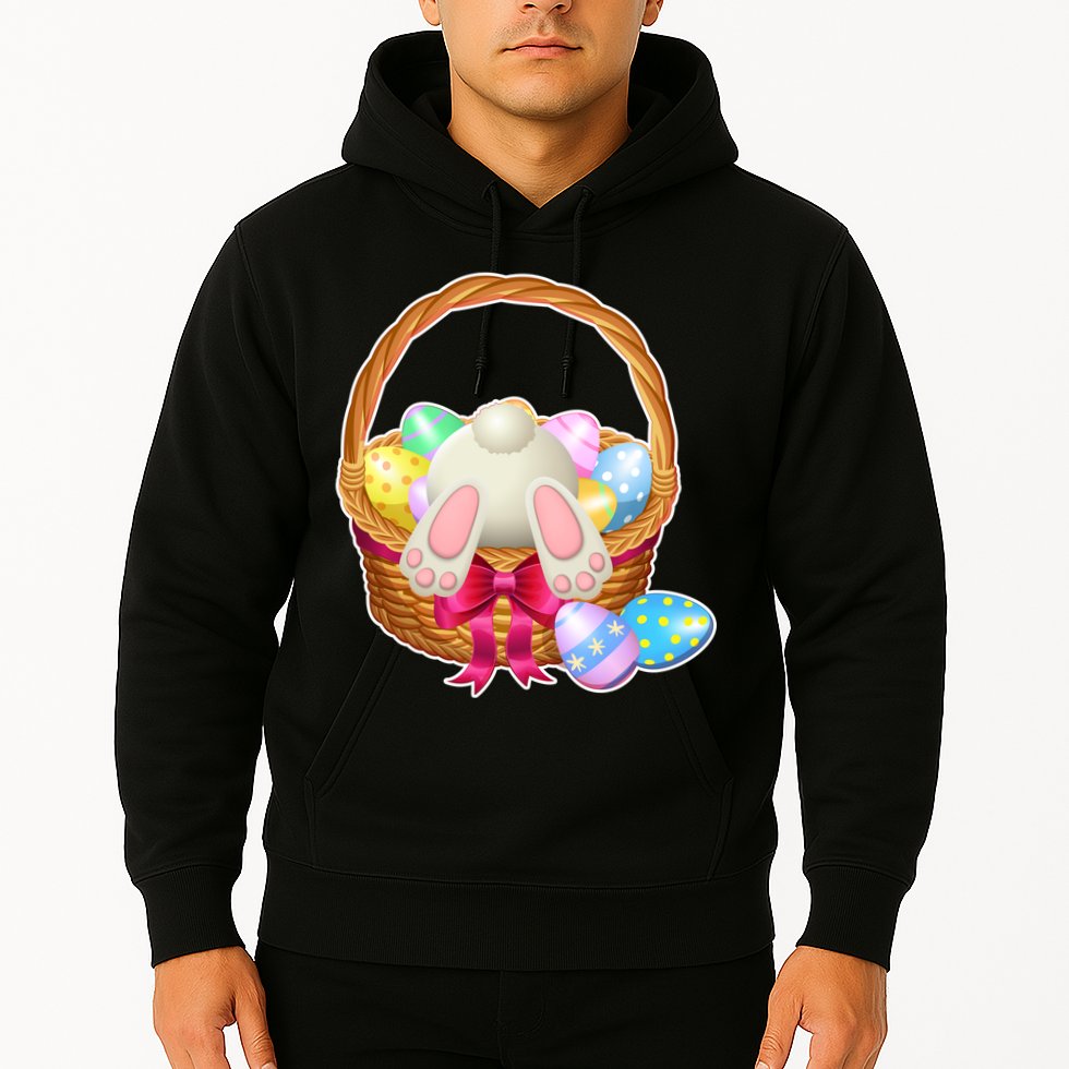 Cute Easter Bunny Basket Hoodie