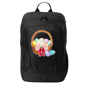 Cute Easter Bunny Basket City Backpack