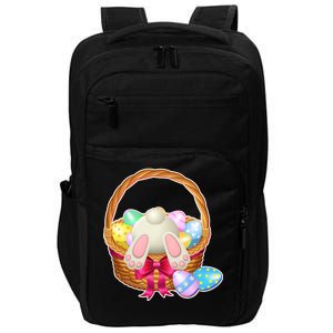 Cute Easter Bunny Basket Impact Tech Backpack